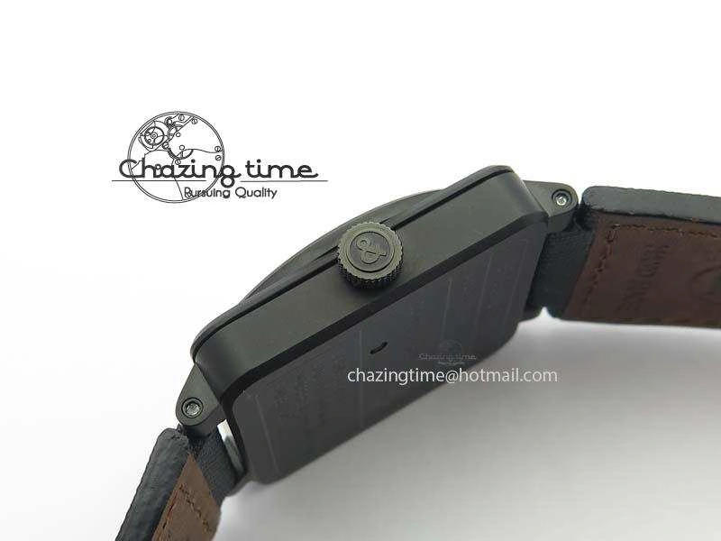 BR 03-92 PVD Case Black Dial 42.5mm On Leather Strap MIYOTA 9015 V2