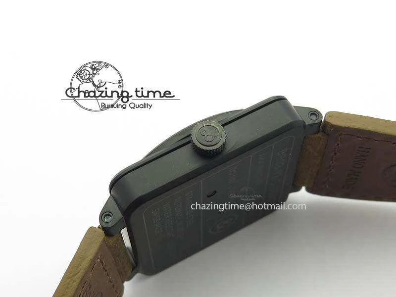 BR 03-92 PVD Case Black Dial 42.5mm On Leather Strap MIYOTA 9015 V2