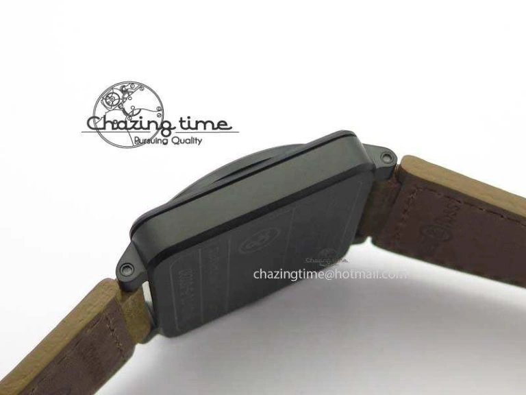 BR 03-92 PVD Case Black Dial 42.5mm On Leather Strap MIYOTA 9015 V2
