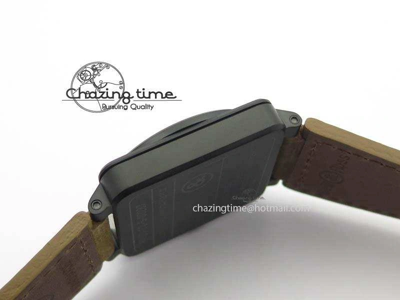 BR 03-92 PVD Case Black Dial 42.5mm On Leather Strap MIYOTA 9015 V2