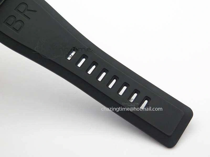 BR 03-92 PVD Case Black Dial Orange Sec Hand 42.5mm On Rubber Strap MIYOTA 9015 V2