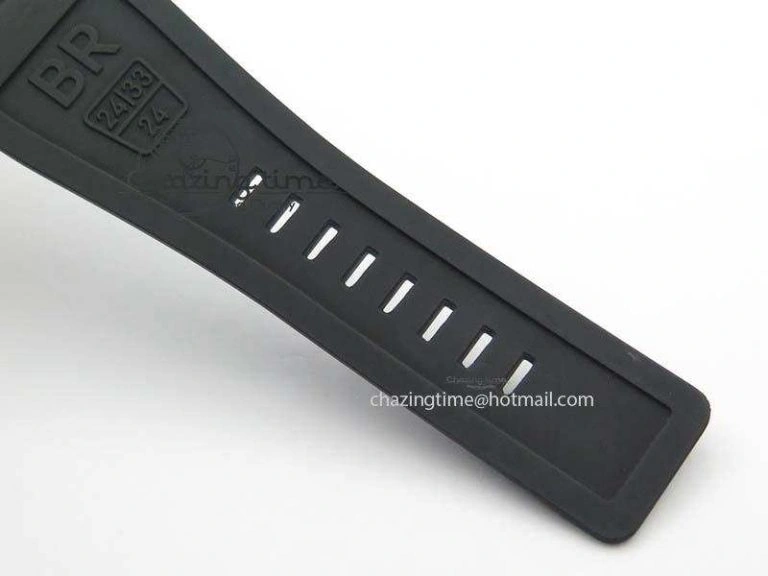 BR 03-92 PVD Case Black Dial Orange Sec Hand 42.5mm On Rubber Strap MIYOTA 9015 V2