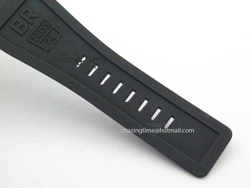 BR 03-92 PVD Case Black Dial Orange Sec Hand 42.5mm On Rubber Strap MIYOTA 9015 V2