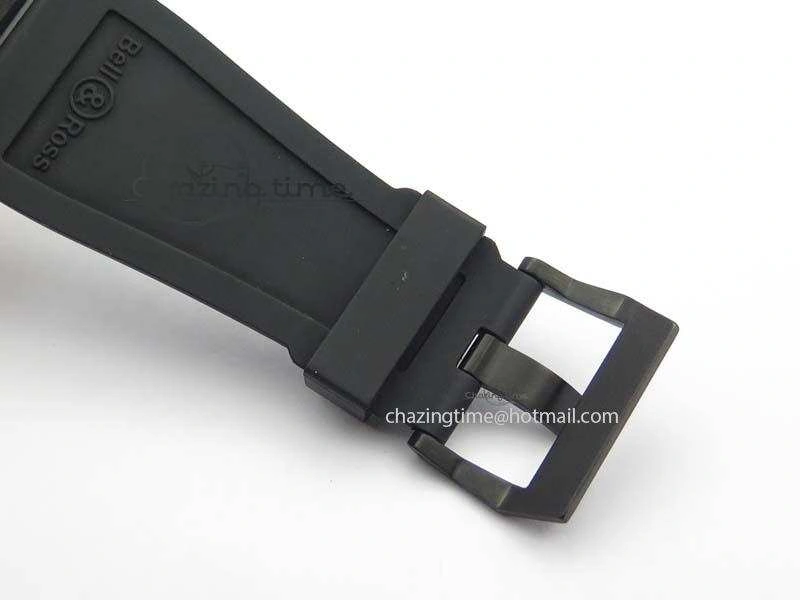 BR 03-92 PVD Case Black Dial Orange Sec Hand 42.5mm On Rubber Strap MIYOTA 9015 V2