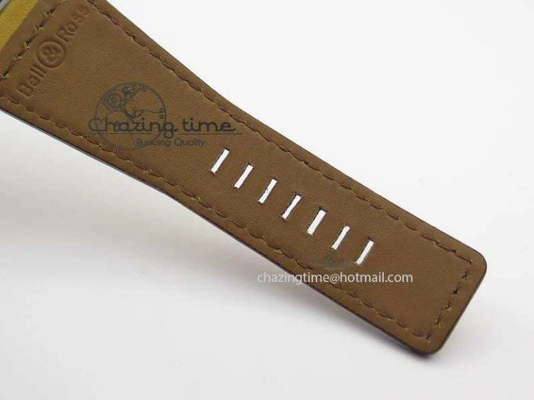 BR 03-92 PVD Case Cream Dial 42.5mm On Leather Strap MIYOTA 9015 V2