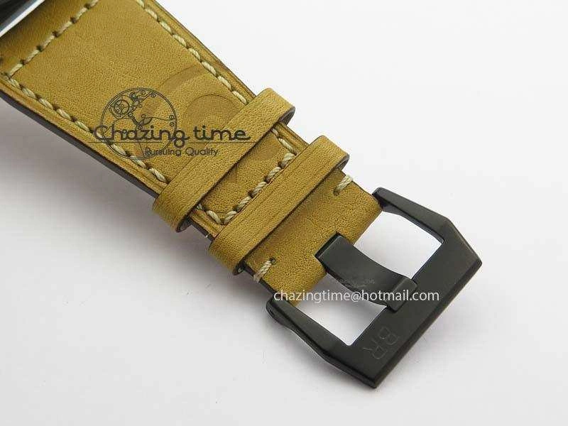BR 03-92 PVD Case Cream Dial 42.5mm On Leather Strap MIYOTA 9015 V2