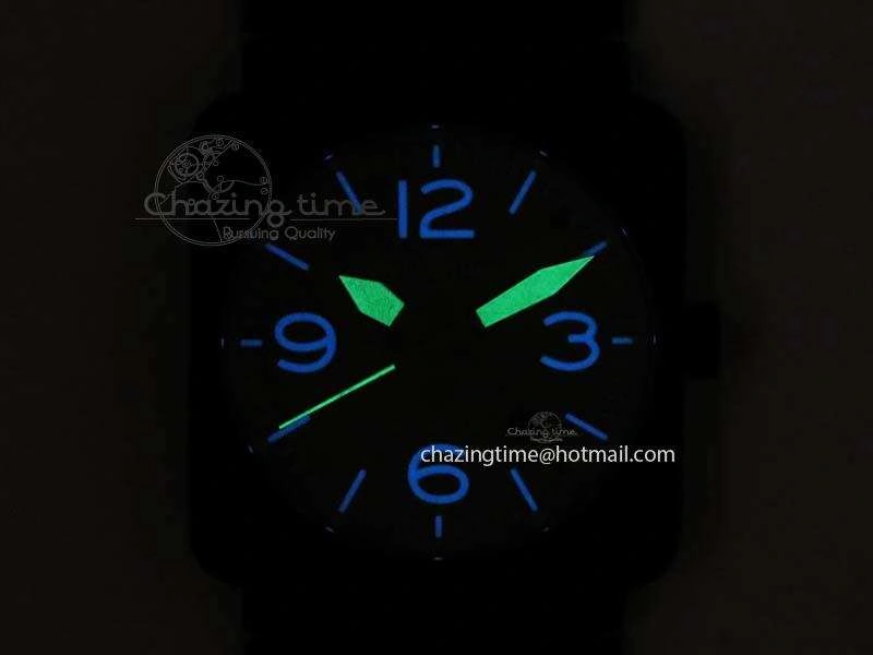 BR 03-92 PVD Case V2 42.5mm Gray Dial On Rubber Strap MIYOTA 9015