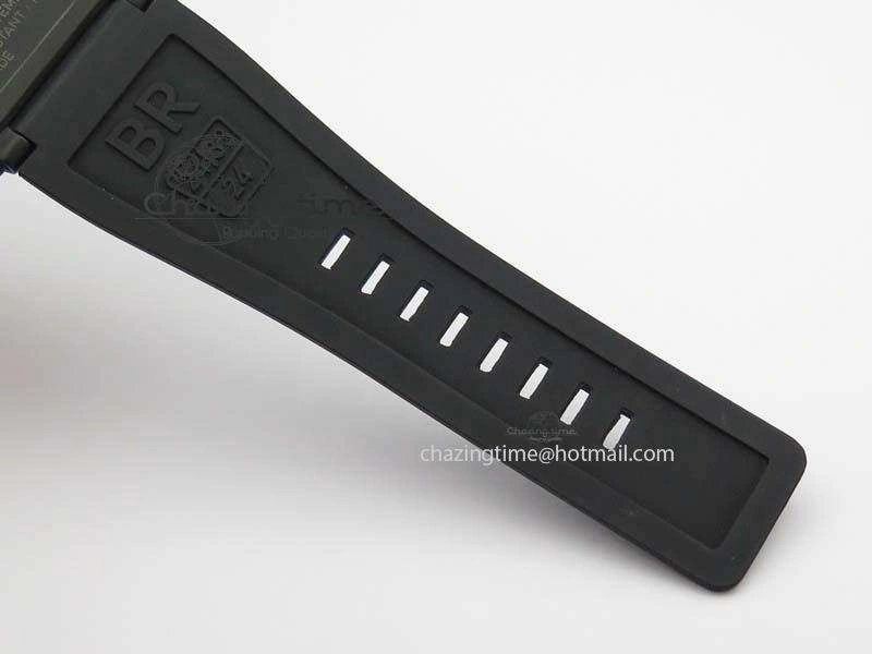 BR 03-92 PVD Case V2 42.5mm Gray Dial On Rubber Strap MIYOTA 9015