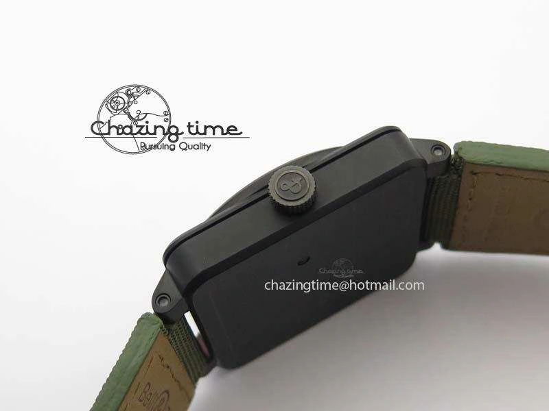 BR 03-92 PVD Case V2 42.5mm Green Dial On Canvas Strap MIYOTA 9015