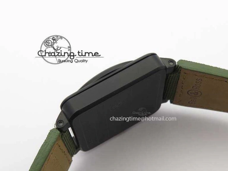 BR 03-92 PVD Case V2 42.5mm Green Dial On Canvas Strap MIYOTA 9015