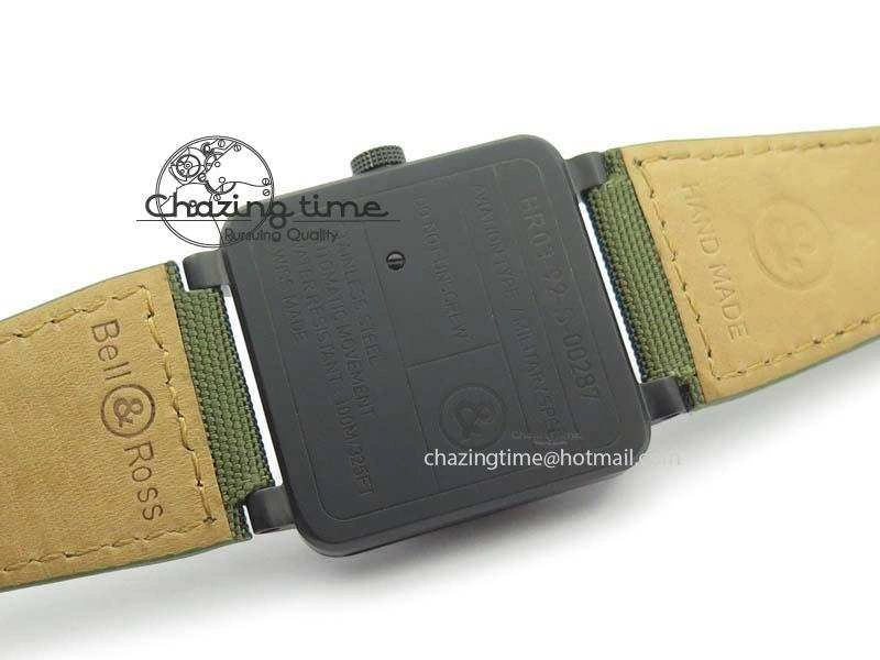 BR 03-92 PVD Case V2 42.5mm Green Dial On Canvas Strap MIYOTA 9015