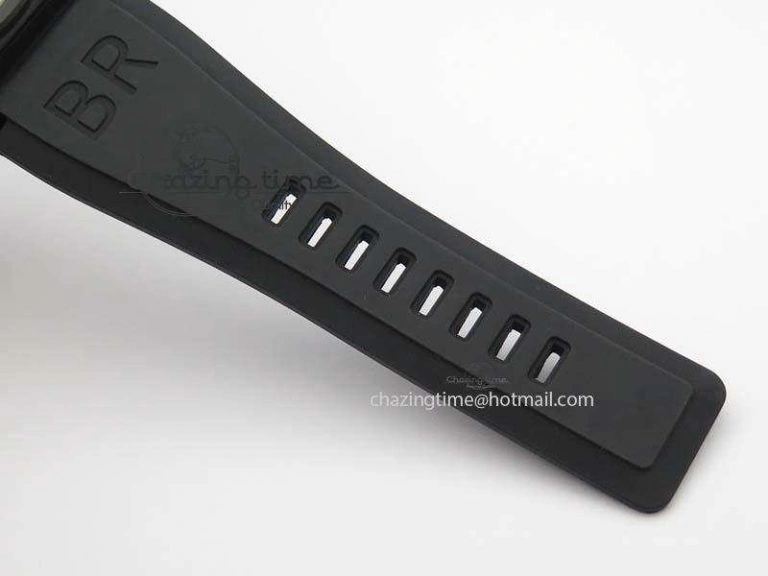 BR 03-92 PVD Case V2 42.5mm Green Dial On Rubber Strap MIYOTA 9015