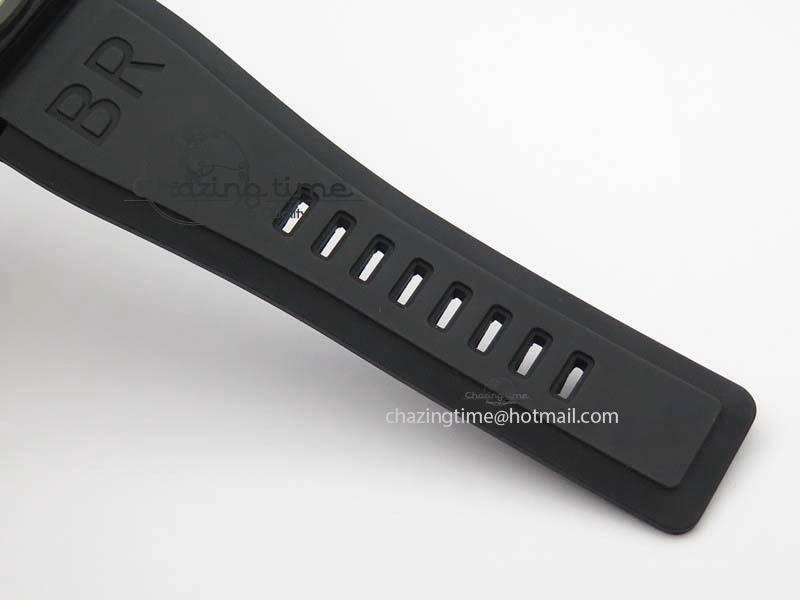 BR 03-92 PVD Case V2 42.5mm Green Dial On Rubber Strap MIYOTA 9015