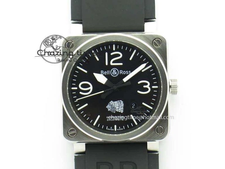BR 03-92 PVD Desert Type 42 mm On Black Rubber Strap MIYOTA 9015