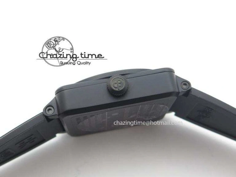 BR 03-92 PVD Desert Type 42 mm On Black Rubber Strap MIYOTA 9015