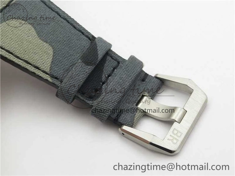 BR 03-92 SS 1:1 Best Edition Gray Camouflage Apes Dial on Camouflage Strap MIYOTA 9015 V3