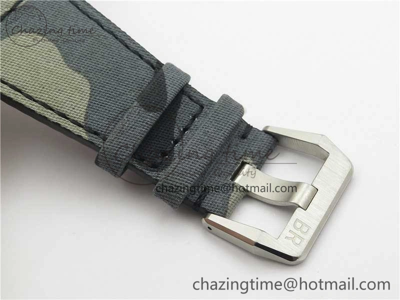 BR 03-92 SS 1:1 Best Edition Gray Camouflage Apes Dial on Camouflage Strap MIYOTA 9015 V3