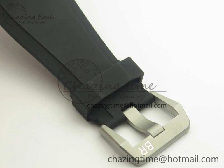 BR 03-92 SS 42.5mm Cream Dial On Rubber Strap MIYOTA9015 V3