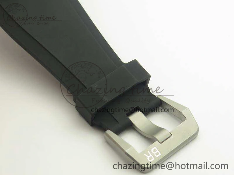 BR 03-92 SS 42.5mm Cream Dial On Rubber Strap MIYOTA9015 V3