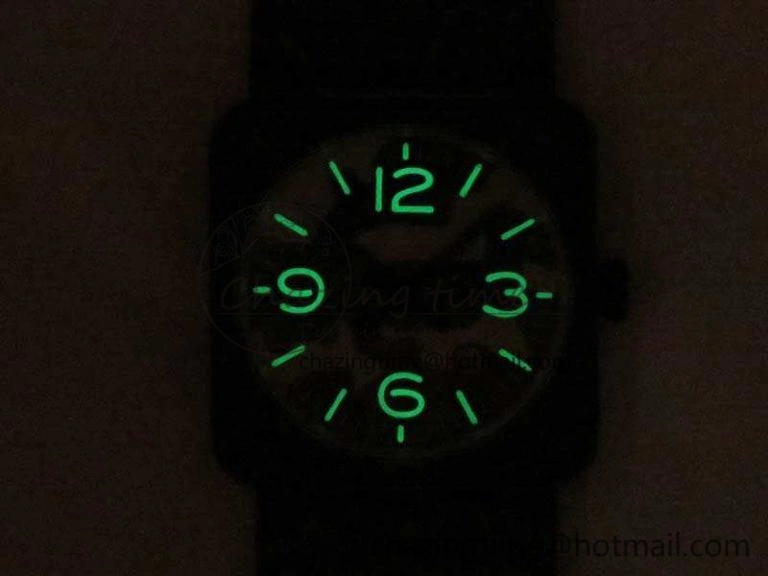 BR 03-92 SS 42.5mm Green Camouflage Dial On Leather Strap MIYOTA9015 V3