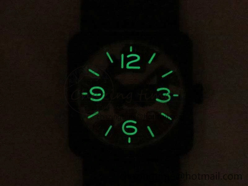 BR 03-92 SS 42.5mm Green Camouflage Dial On Leather Strap MIYOTA9015 V3