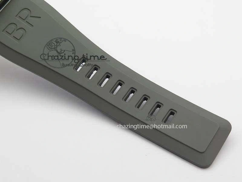 BR 03-92 SS 42MM Gray Dial On Gray Rubber Strap MIYOTA 9015
