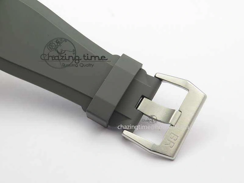 BR 03-92 SS 42MM Gray Dial On Gray Rubber Strap MIYOTA 9015