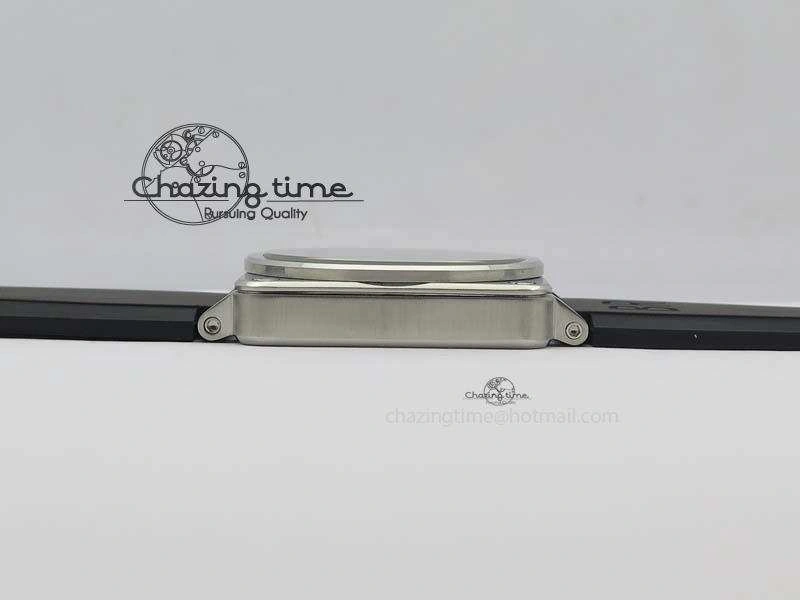 BR 03-92 SS Black Dial (Orange Sec Hand) 42MM On Black Rubber Strap MIYOTA 9015