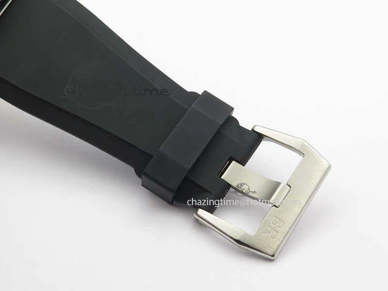 BR 03-92 SS Black Dial (Orange Sec Hand) 42MM On Black Rubber Strap MIYOTA 9015