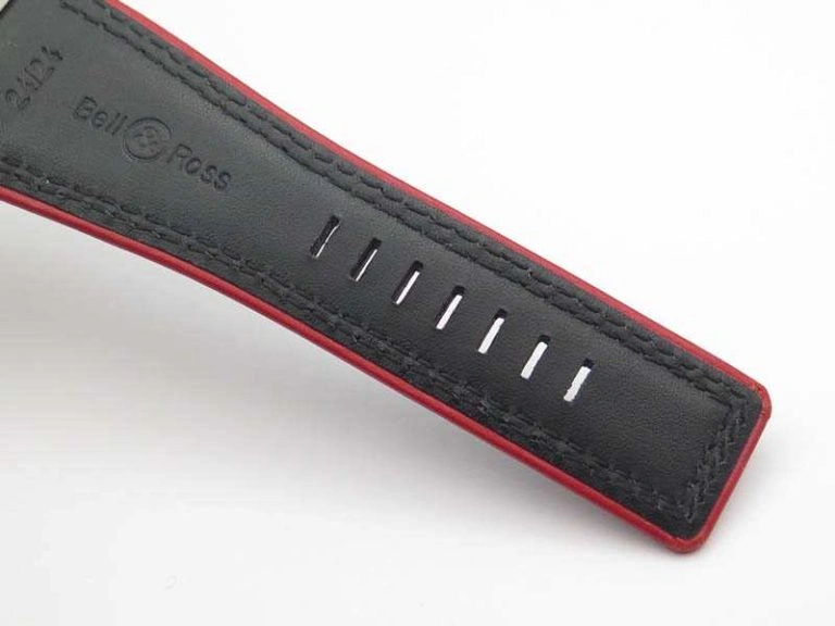 BR 03-92 SS Case 42.5mm Skeleton Dial RG Markers On Leather Strap MIYOTA 9015