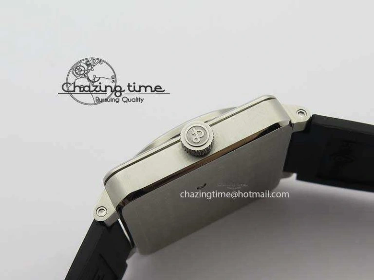 BR 03-92 SS Case V2 42.5mm Black Dial FAYETTE On Rubber Strap MIYOTA 9015