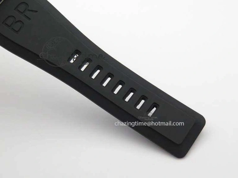 BR 03-92 SS Case V2 42.5mm Black Dial FAYETTE On Rubber Strap MIYOTA 9015
