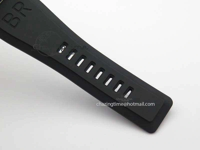 BR 03-92 SS Case V2 42.5mm Black Dial FAYETTE On Rubber Strap MIYOTA 9015