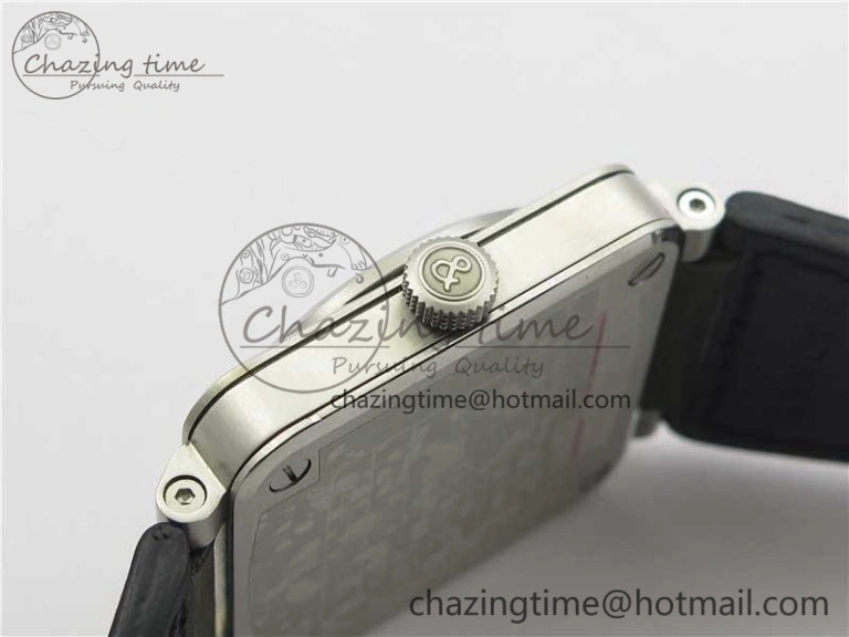 BR 03-92 SS Case V3 Best Edition Black Dial on Brown Leather Strap MIYOTA 9015