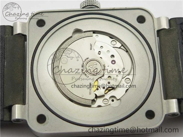 BR 03-92 SS Case V3 Best Edition Black Dial on Brown Leather Strap MIYOTA 9015