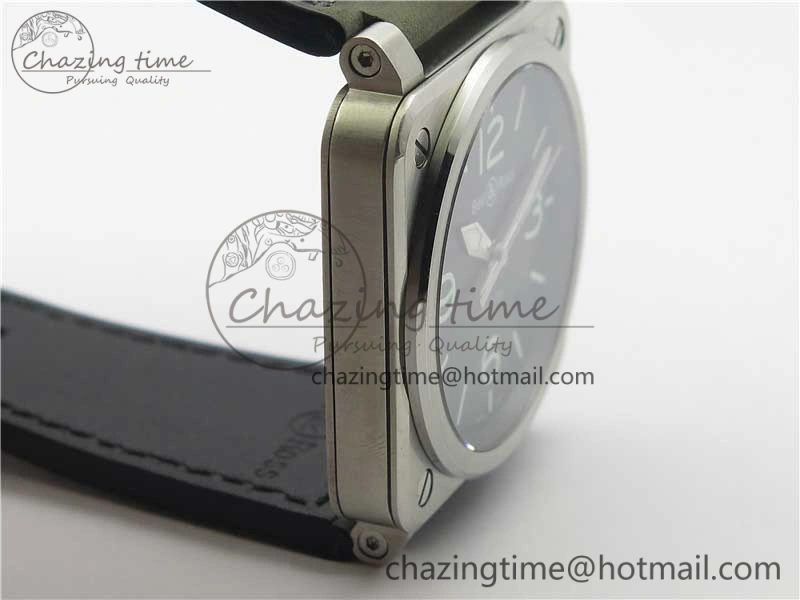 BR 03-92 SS Case V3 Best Edition Black Dial on Brown Leather Strap MIYOTA 9015
