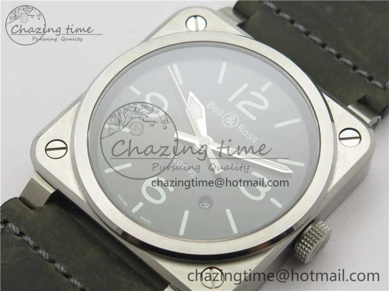 BR 03-92 SS Case V3 Best Edition Black Dial on Brown Leather Strap MIYOTA 9015