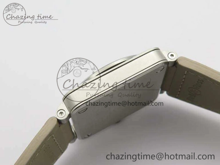 BR 03-92 SS Case V3 Cream Dial 42.5mm On Leather Strap MIYOTA 9015