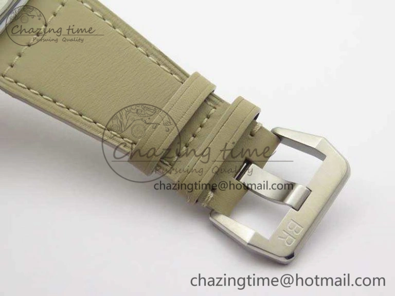 BR 03-92 SS Case V3 Cream Dial 42.5mm On Leather Strap MIYOTA 9015