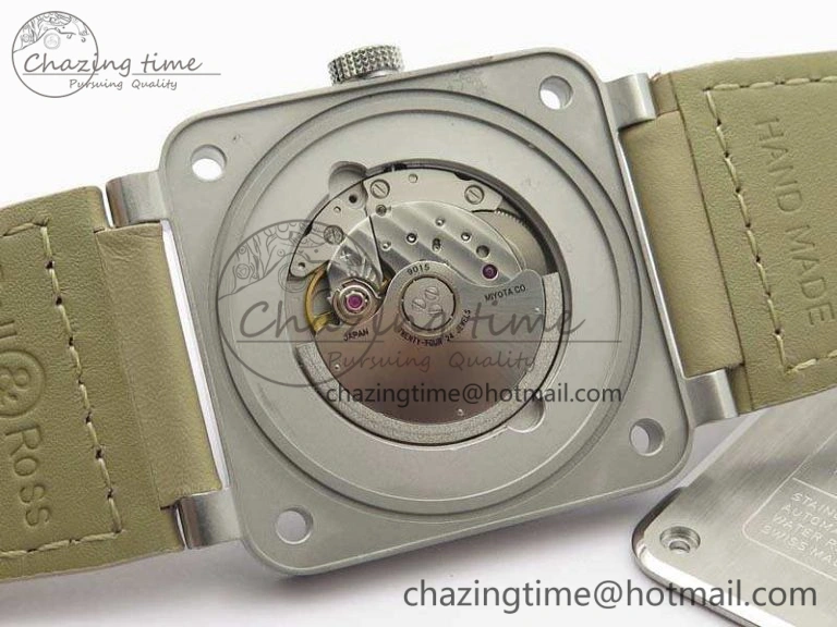 BR 03-92 SS Case V3 Cream Dial 42.5mm On Leather Strap MIYOTA 9015