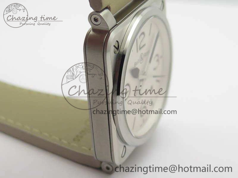 BR 03-92 SS Case V3 Cream Dial 42.5mm On Leather Strap MIYOTA 9015