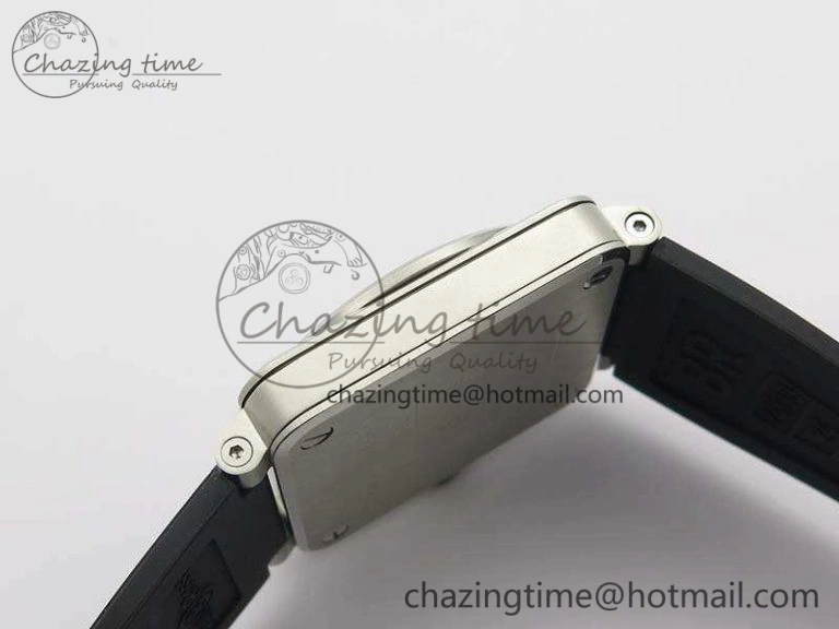 BR 03-92 SS Case V3 Gray Dial 42.5mm On Rubber Strap MIYOTA 9015