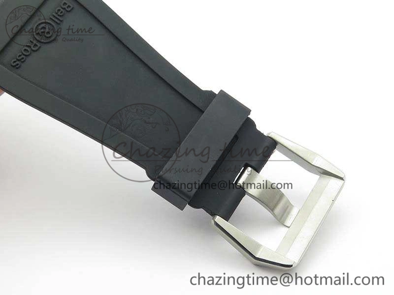 BR 03-92 SS Case V3 Gray Dial 42.5mm On Rubber Strap MIYOTA 9015