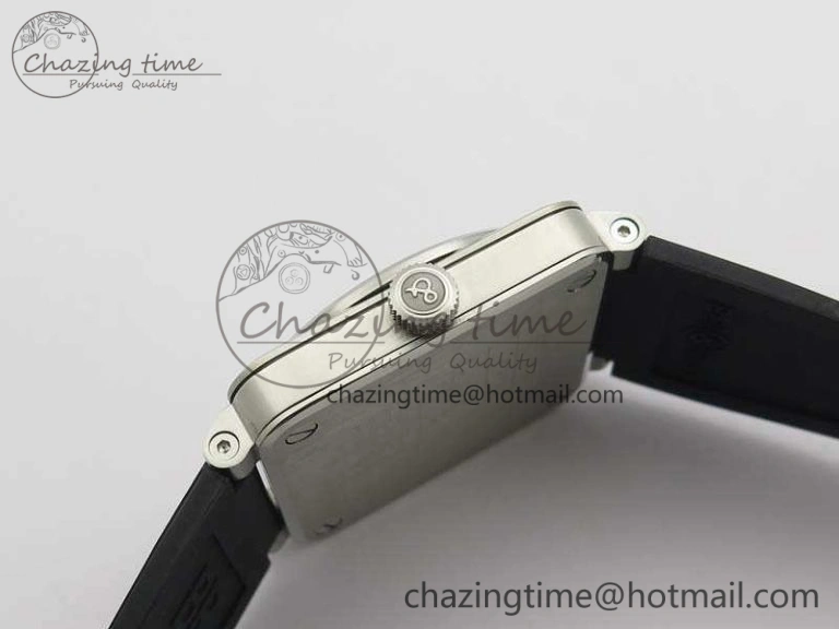 BR 03-92 SS Dark Gray Dial 42.5mm On Rubber Strap MIYOTA 9015 V3