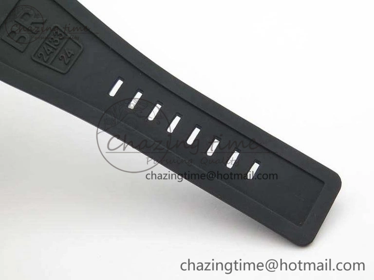 BR 03-92 SS Dark Gray Dial 42.5mm On Rubber Strap MIYOTA 9015 V3