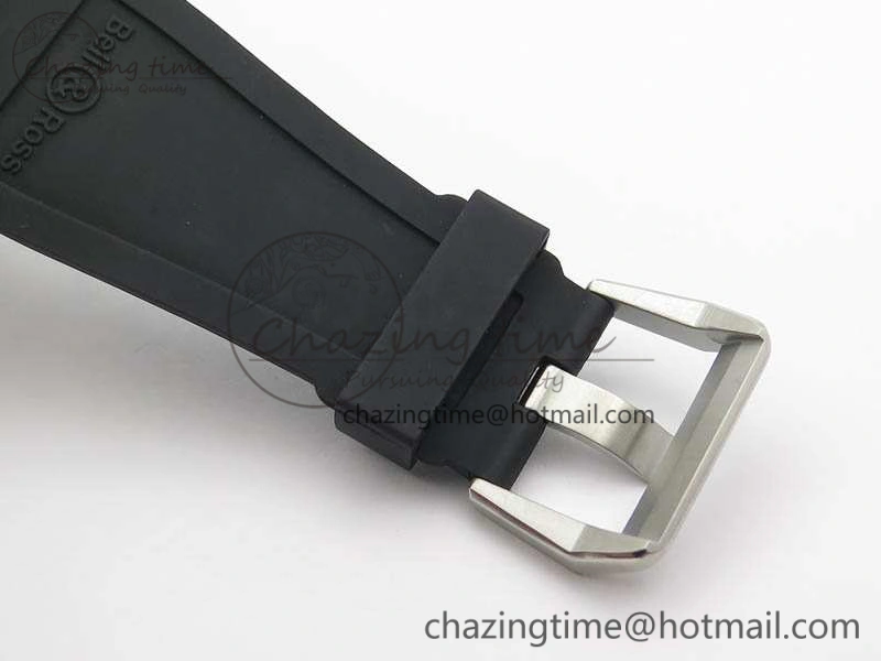 BR 03-92 SS Dark Gray Dial 42.5mm On Rubber Strap MIYOTA 9015 V3