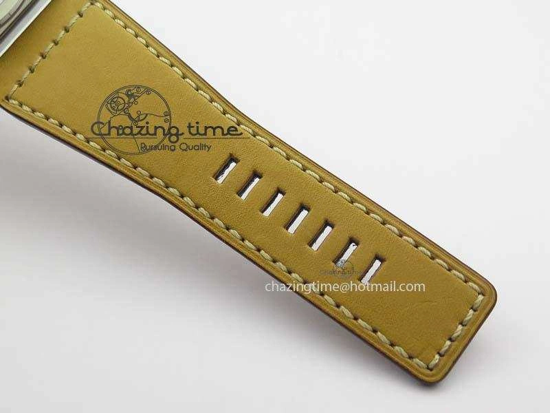 BR 03-92 SS Desert Type 42MM Gray Dial On Leather Strap MIYOTA 9015