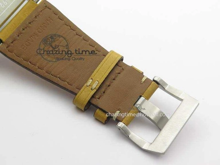 BR 03-92 SS Desert Type 42MM Gray Dial On Leather Strap MIYOTA 9015