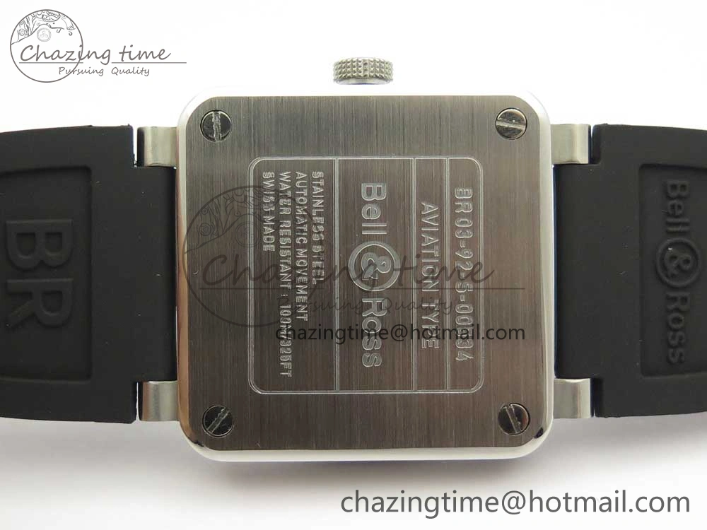 BR 03-92 Steel 1:1 Best Edition Black Apes Dial on Black Rubber Strap MIYOTA 9015 V3
