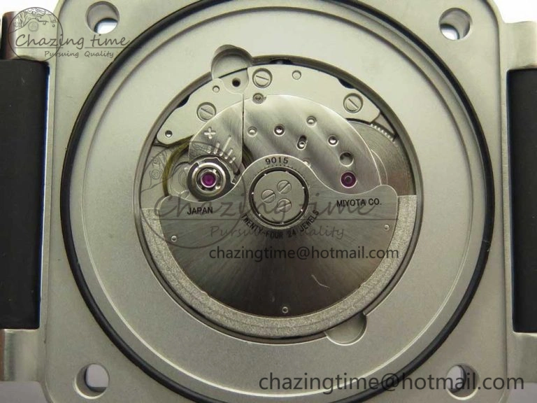 BR 03-92 Steel 1:1 Best Edition Black Apes Dial on Black Rubber Strap MIYOTA 9015 V3